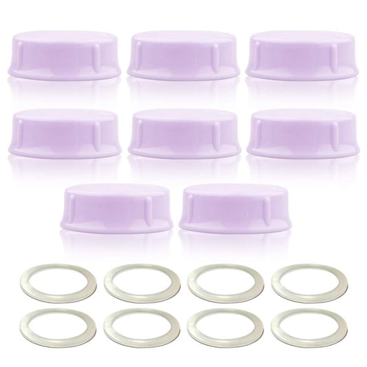 Tapas Sólidas Maymom morado Compatibles con Biberones Medela, Ameda, Nuk, Playtex y Gerber