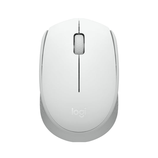 Logitech M170 Mouse Inalámbrico, con tecnología 2,4 GHz, batería de hasta 12 Meses con Modo Ahorro, Receptor USB, Cursor y Desplazamiento Preciso, Compatible con Windows, Mac y Chrome - Blanco