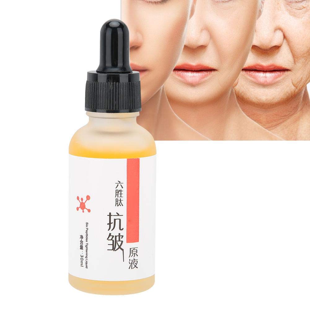 Suero Facial Antiarrugas de Seis Péptidos 30 ml Hidratante Antienvejecimiento para el Cuidado de la Piel