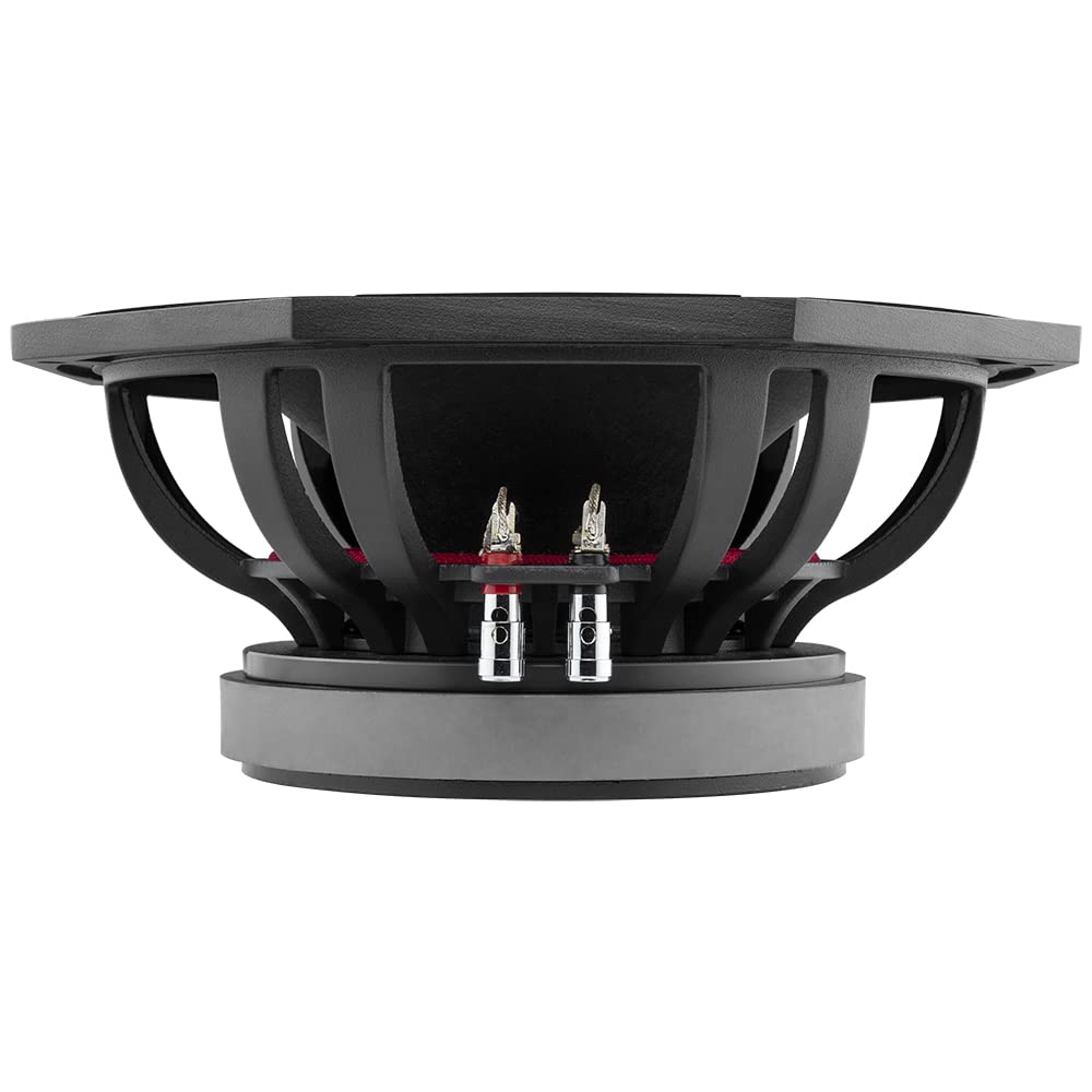 DS18 10OCT500-8 Pro Altavoz octágono de Rango Medio de 10 Pulgadas, 1000 vatios máximo, 500 vatios RMS 8 ohmios, Audio de Calidad Premium para Sistema de Sonido estéreo de Coche o camión, 1 Altavoz