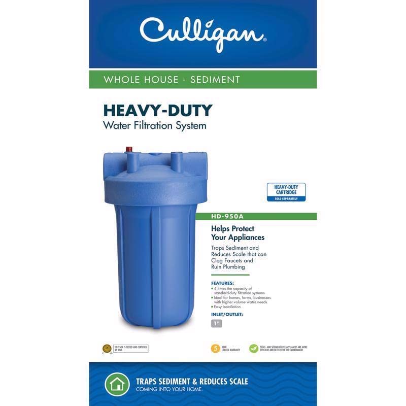 Culligan Filtro de agua para toda la casa, Alto desempeño, 1-paquete, azul (Blue Housing)