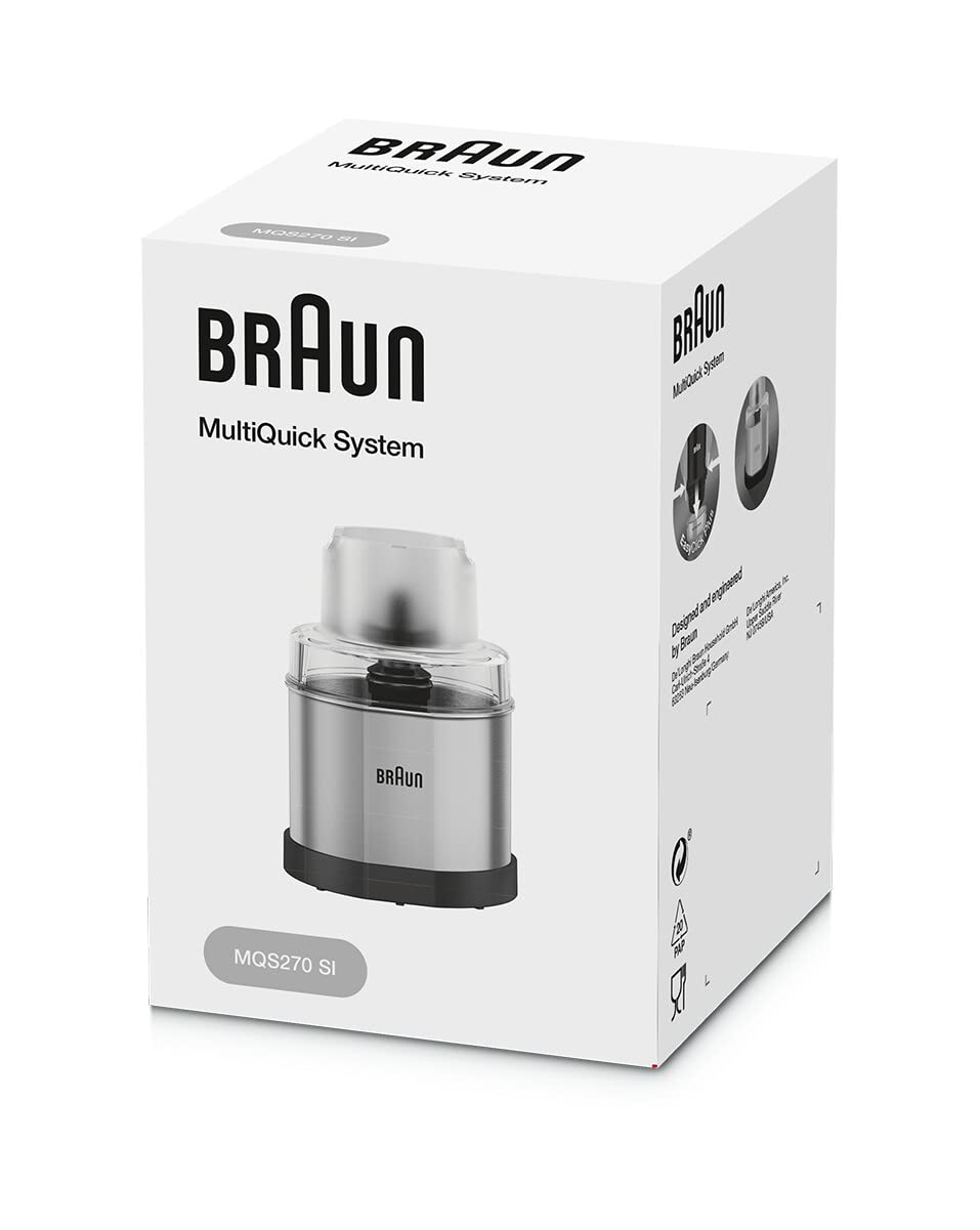 Braun MQS270SI Multiquick - Mezclador de mano para molinillo de café y especias, 1.5 tazas