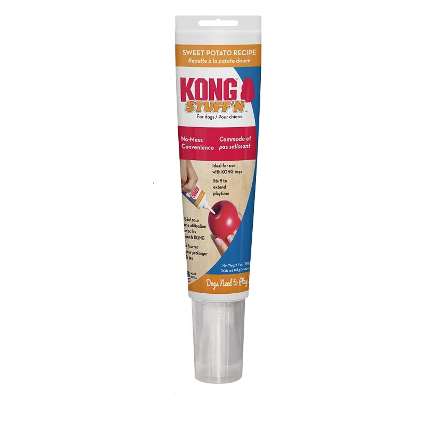 Kong Stuff, Crema de Camote, 1 Tubo, 140g