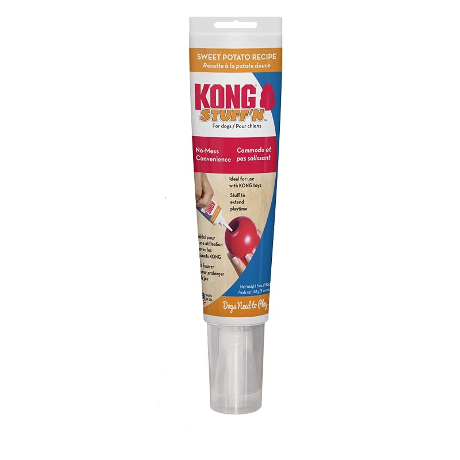Kong Stuff, Crema de Camote, 1 Tubo, 140g