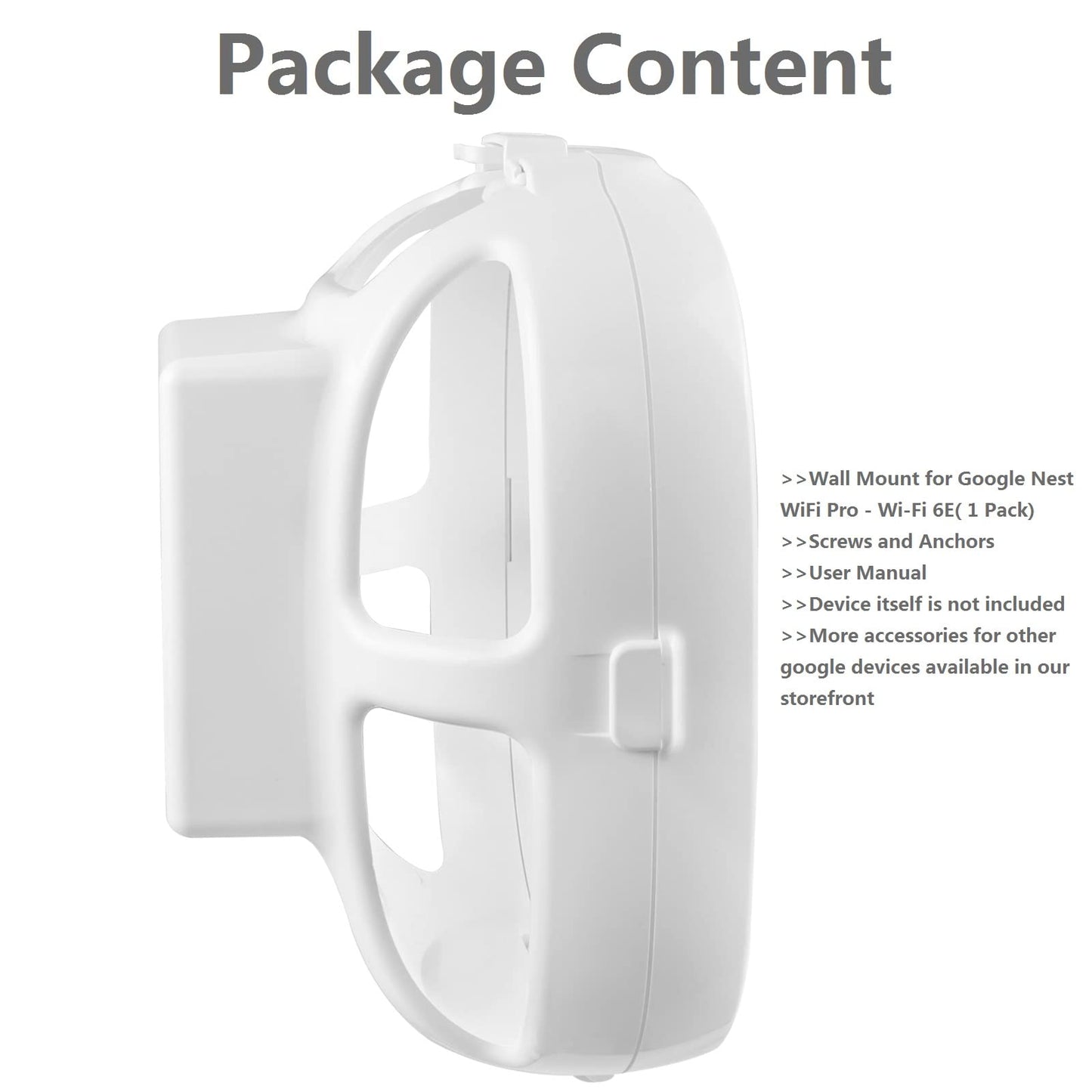 Soporte de Pared OkeMeeo para Google Nest WiFi Pro 6E Blanco para el Hogar