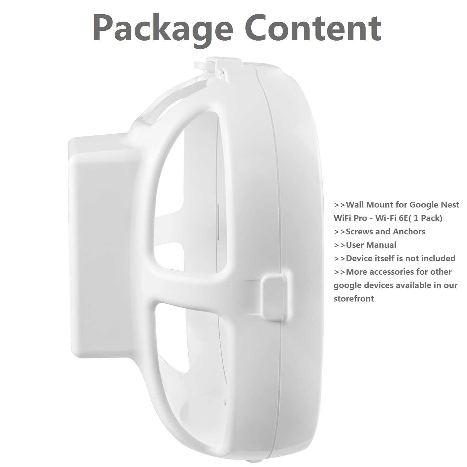 Soporte de Pared OkeMeeo para Google Nest WiFi Pro 6E Blanco para el Hogar