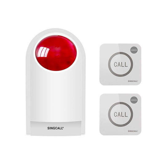 Kit de Alarma de Sirena Estroboscópica SINGCALL Impermeable para Exteriores 300 Pies