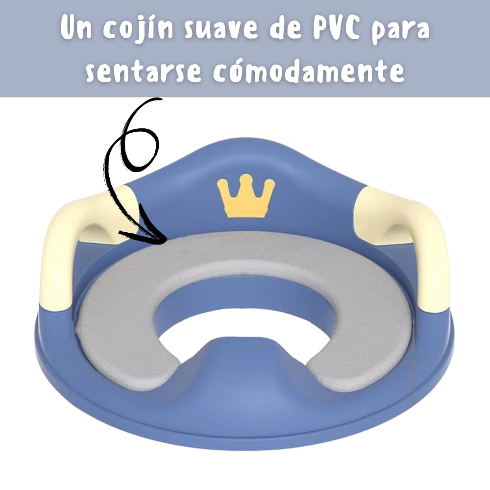 Dear Mia Little Liz | Asiento Entrenador Ajustable Portátil para Inodoro para Niños y Niñas | Reductor Baño Infantil (Rosa)