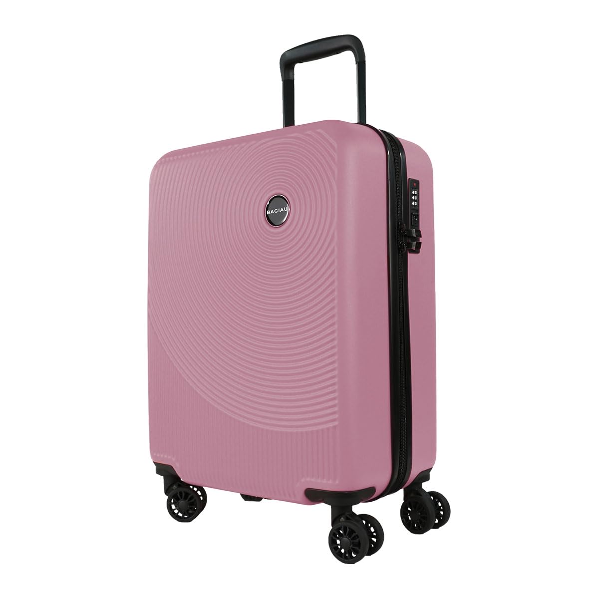 Bagiau Maleta de viaje carry on 20" rígida con 8 ruedas y candado integrado - Color rosa