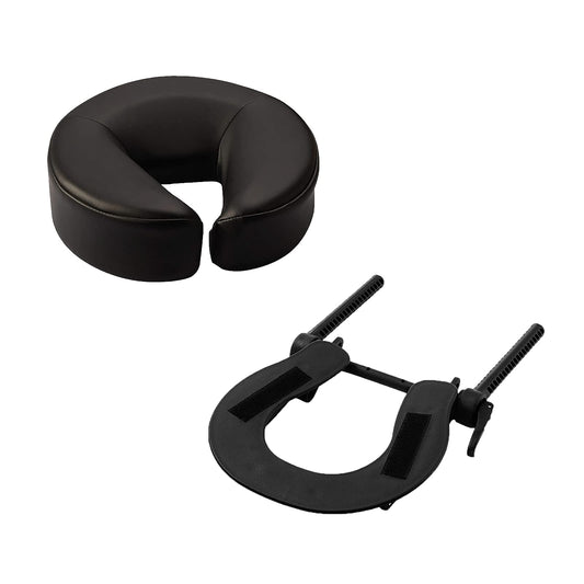 HOINCO - Juego de almohadas para la cabeza de masaje ajustable para cama de belleza, universal con espuma viscoelástica elástica, accesorios para equipo de masaje