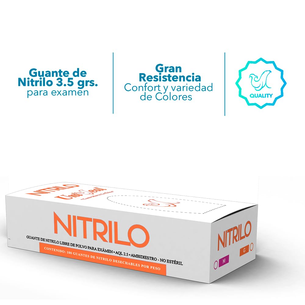 Guante de Nitrilo (G, Naranja)