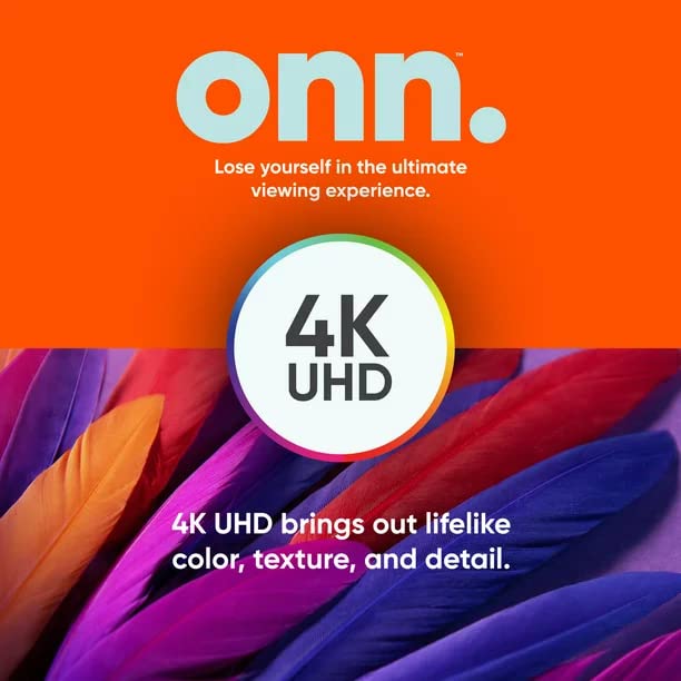 Smart TV 4K UHD HDR ONN de 43 Pulgadas Reacondicionado