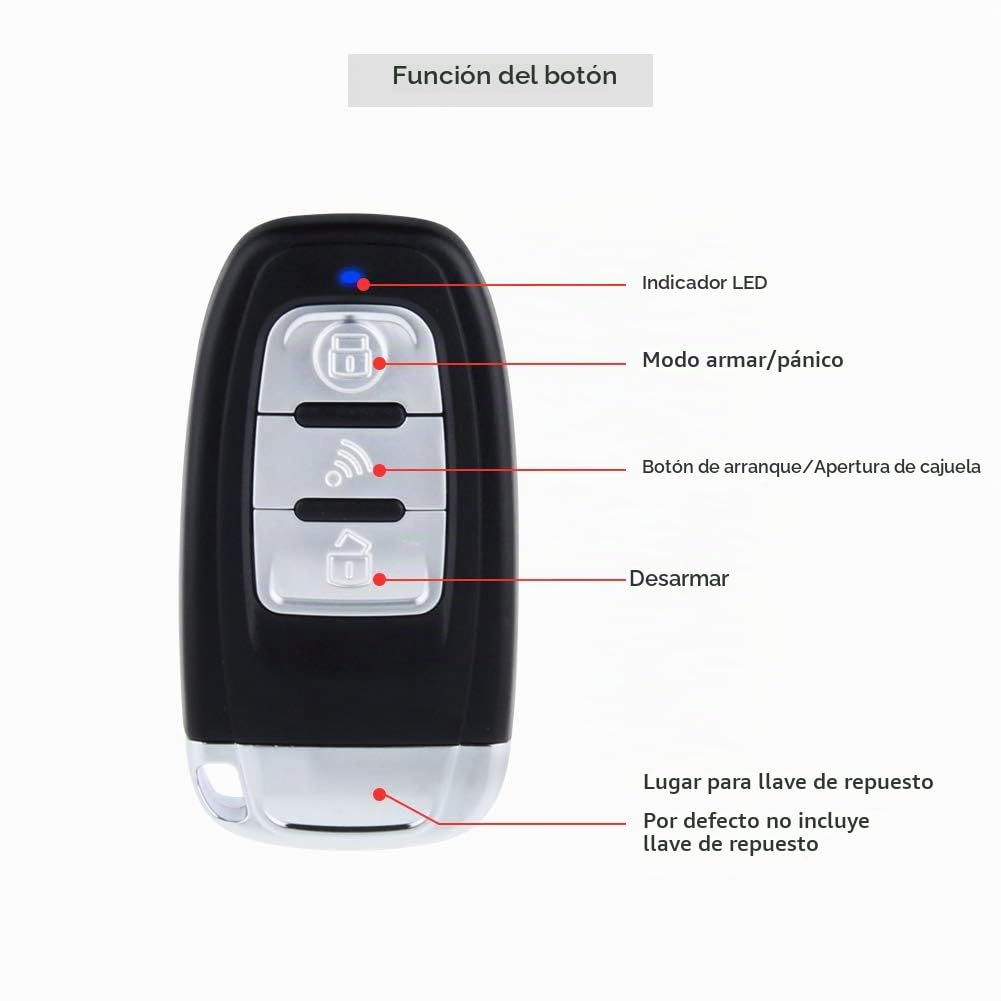 Sistema de Alarma para Automóvil EASYGUARD Smart Entry PKE Start Starter con Sensor de Impacto