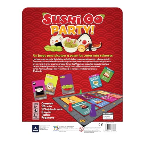 Juego de Mesa Devir Sushi Go Party en Español