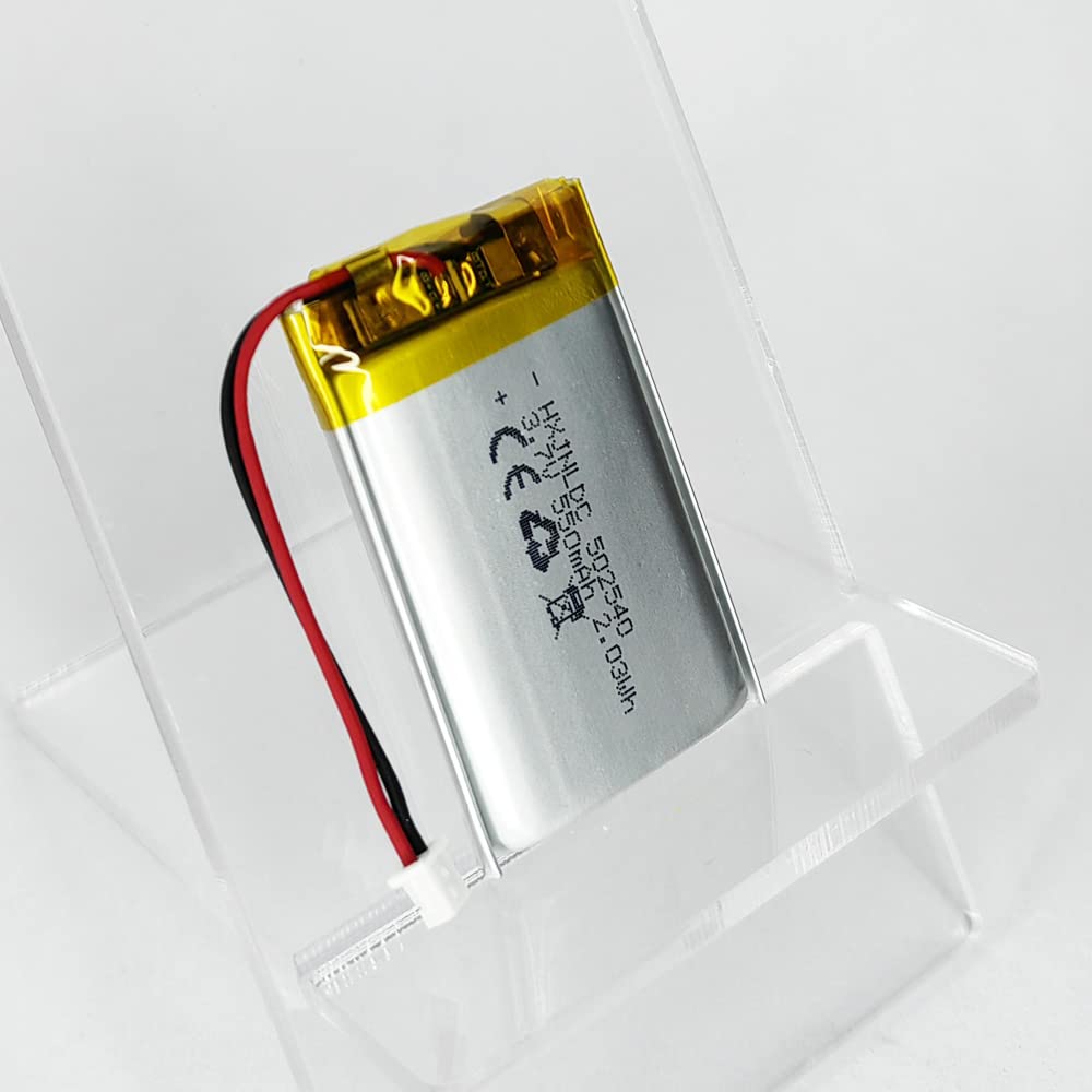 502540 - Batería de 3,7 V 550 mAh para motocicletas Sena SMH5 - Auriculares Bluetooth de repuesto para Sena SMH5-FM SMH5D SPH10H-FM Número de pieza (P/N): ICP40/25/40P compatible con Nextbase 312GW HD