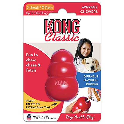 Kong Interactive Classic Toy, Color Rojo, Extra Chico