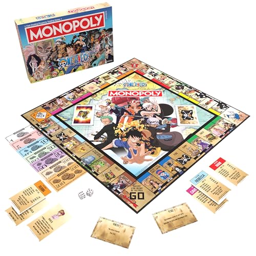 Juego de Mesa USAOPOLY Monopoly de una Pieza con Personajes Populares | Mercancía Oficial y Coleccionable