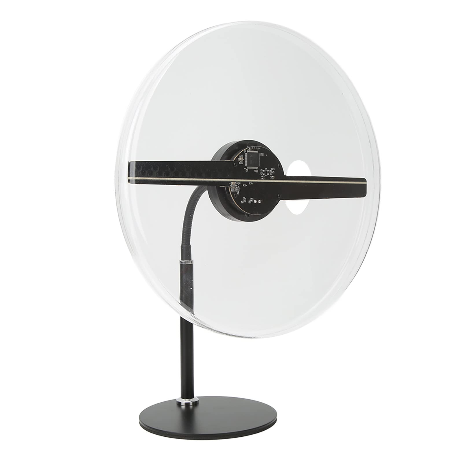 Focket Abanico Holográfico 3D, 30cm Ojo Desnudo Abanico de Holograma Ventilador LED Proyector de Pantalla Publicitaria Proyector Holográfico 3D Proyector de Ventilador de Aire LED, WiFi