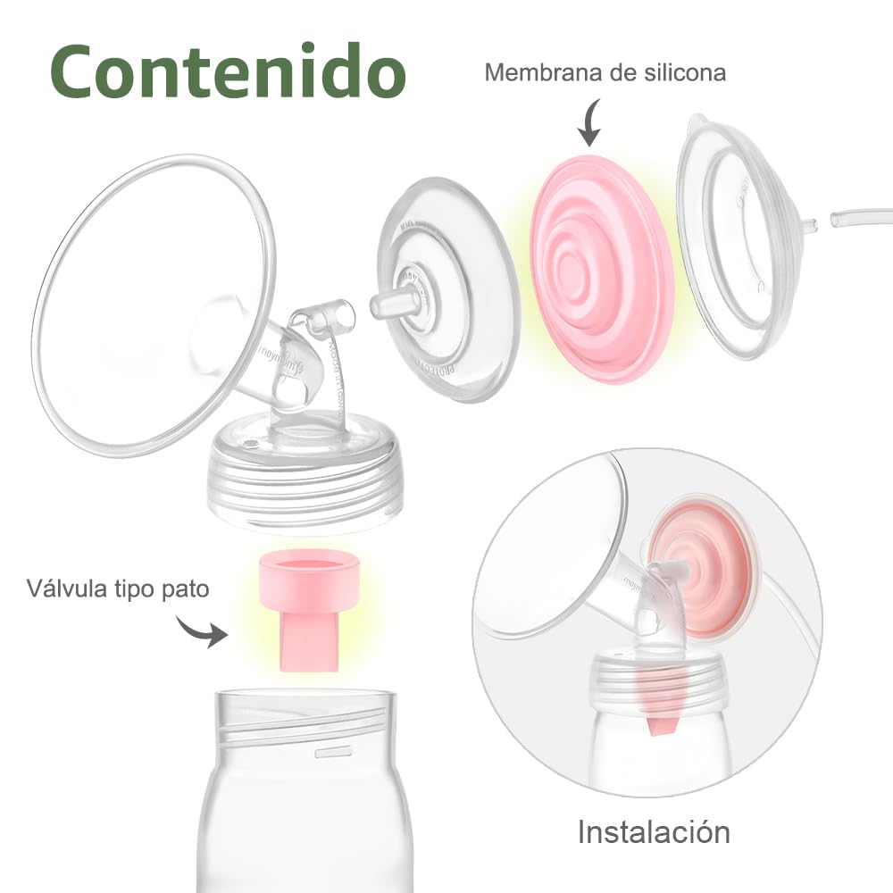 Maymom Piezas de Repuesto Compatibles con Spectra S1 Spectra S2 Synergy Gold Reemplazo de Válvula Pico de Pato No Originales de Spectra S2 (10 Piezas Rosa)