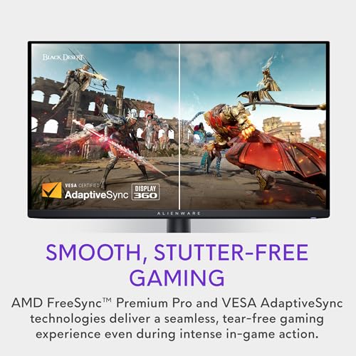Monitor Alienware AW2725DF OLED Negro 26.7 Pulgadas WQHD 360Hz AMD FreeSync Premium Pro para Juegos