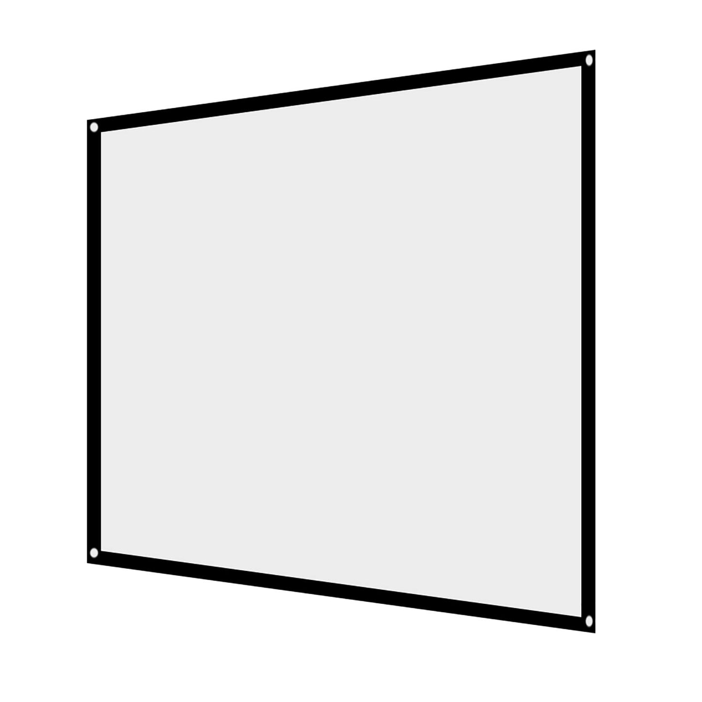 Pantalla de Proyección Portátil Plegable sin Pliegue, Cortina, Pantalla de Proyección para de Cine en Casa al Aire Libre, Projector Screen(60IN)