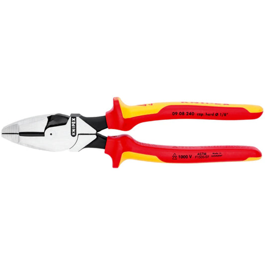 Knipex 09 08 240 Sb Alicate Universal "Lineman'S Pliers" Modelo Americano, 240 mm