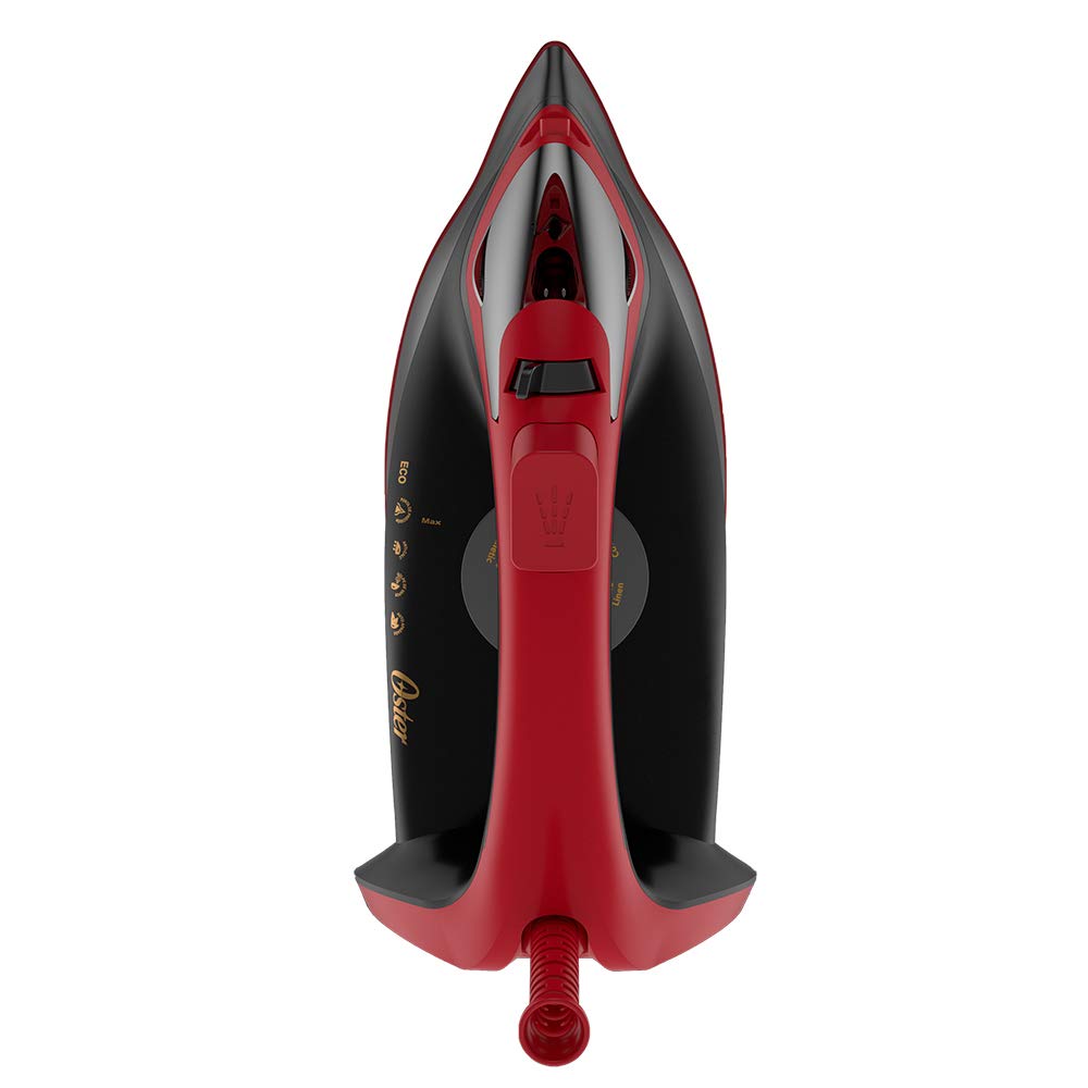 Plancha de Vapor Oster roja con Tecnología Aerocerámica GCSTAC6951