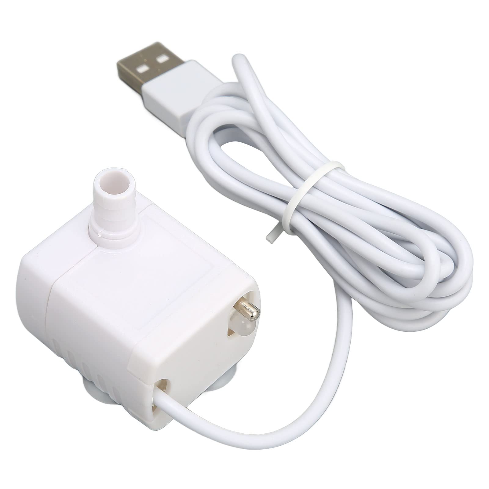 Honio Bomba de Agua para Fuente de Gato, Bomba de Fuente de Agua Silenciosa para Mascotas Alimentada por USB, Motor sin Escobillas de 5 V CC, Flujo Ajustable para Reemplazo