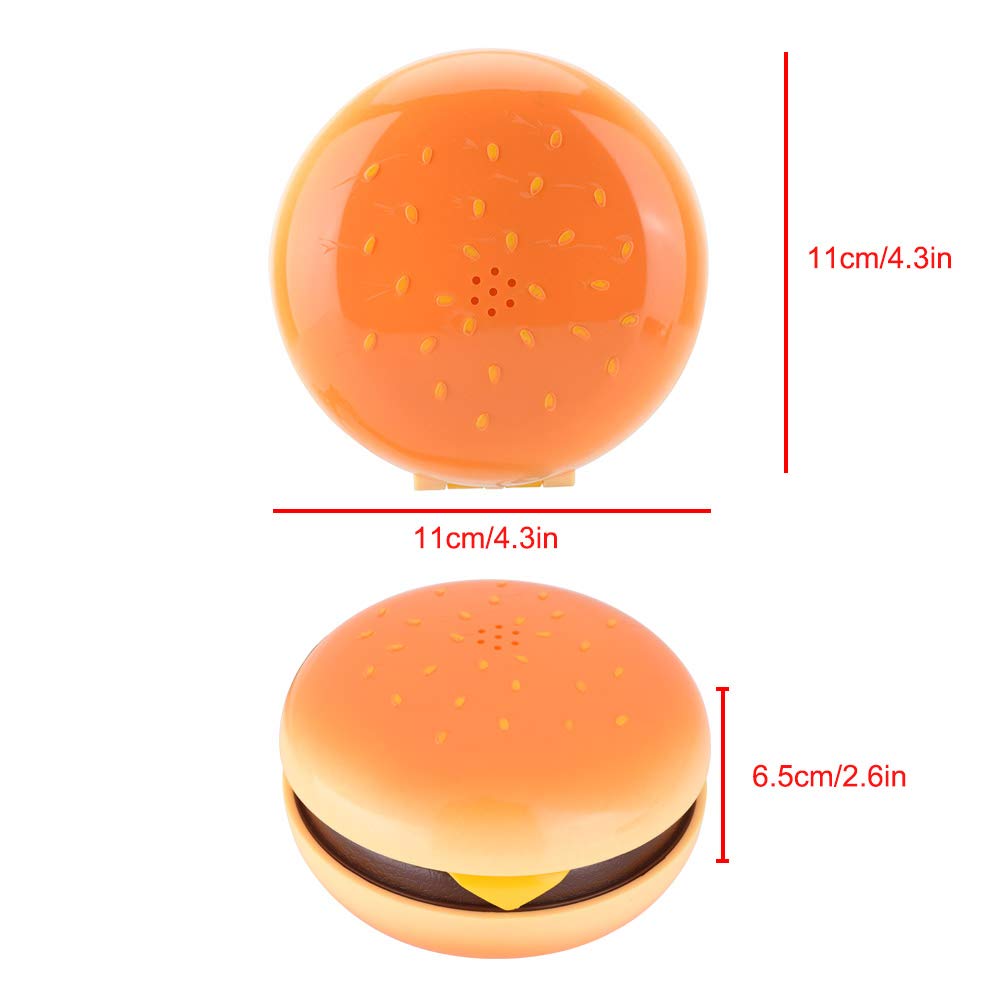 Lazmin Teléfono Fijo, teléfono de Escritorio de la Forma de la Hamburguesa emulable de la Novedad para la decoración casera