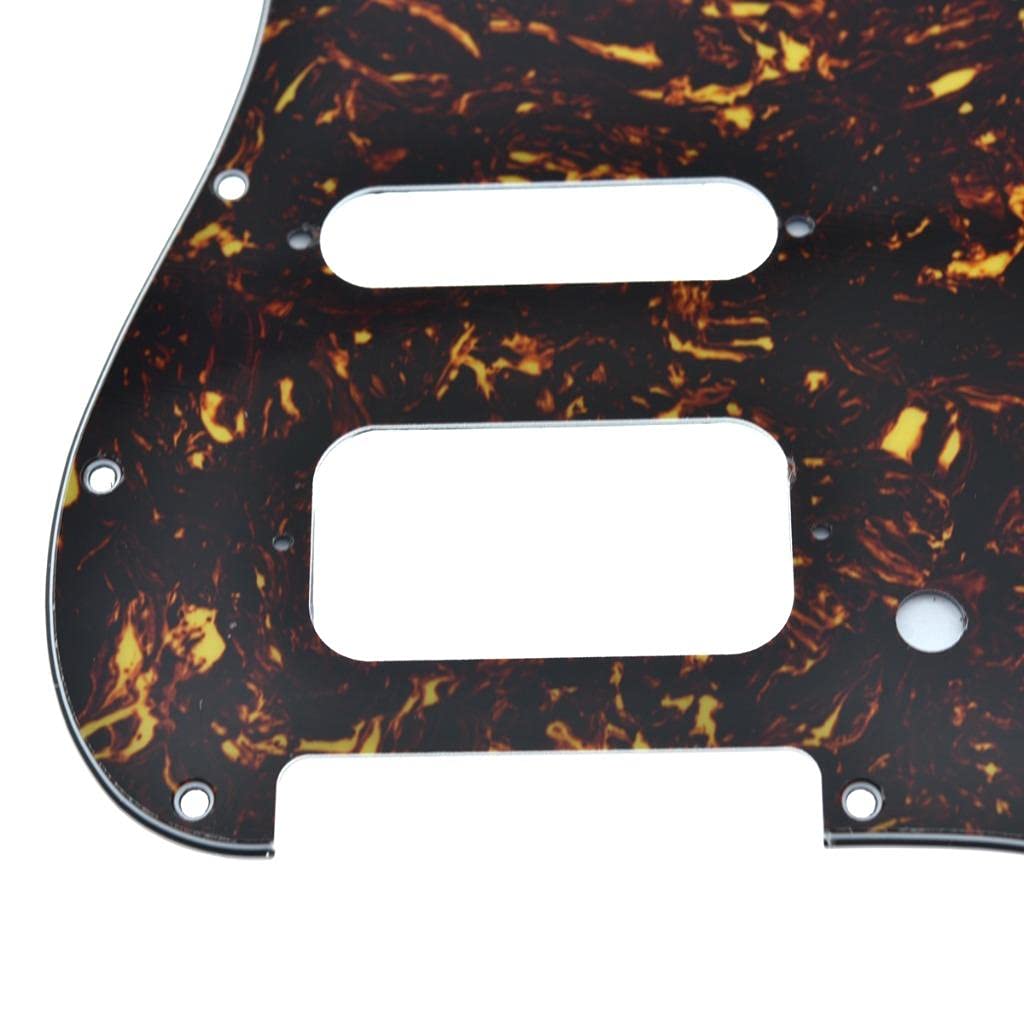 Dopro Golpeador de guitarra Strat HSS de 11 agujeros, 2 tripulaciones Humbucking para American FD Stratocaster Dark Tortoise