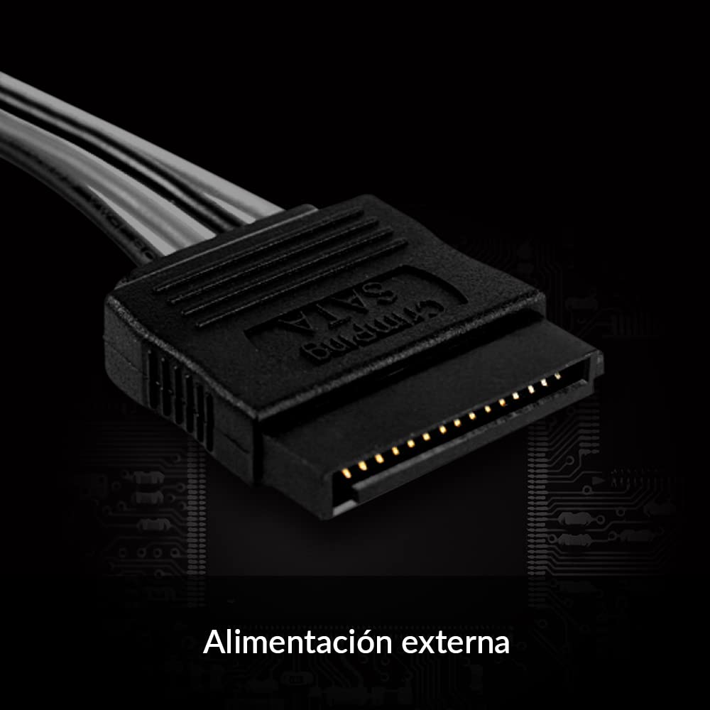 ARCTIC Case Fan Hub - Distribuidor de Ventiladores PWM de 10 Veces con Potencia SATA - Negro