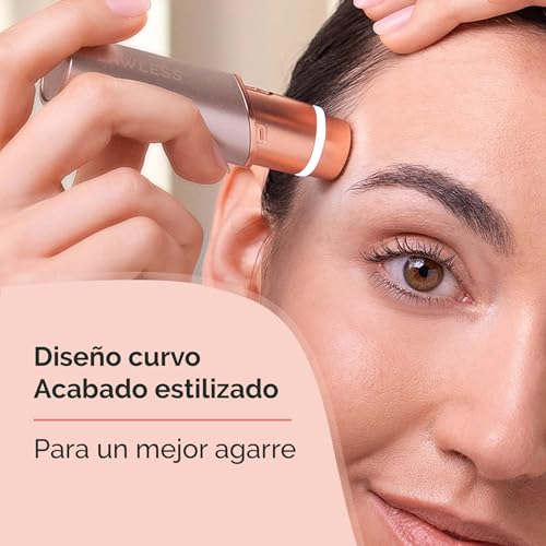 Finishing Touch Flawless Rose 4.0, Removedor De Vello Facial De Mujer, Elimina Vellos Sin Dolor Ni Irritación, 1 Pieza