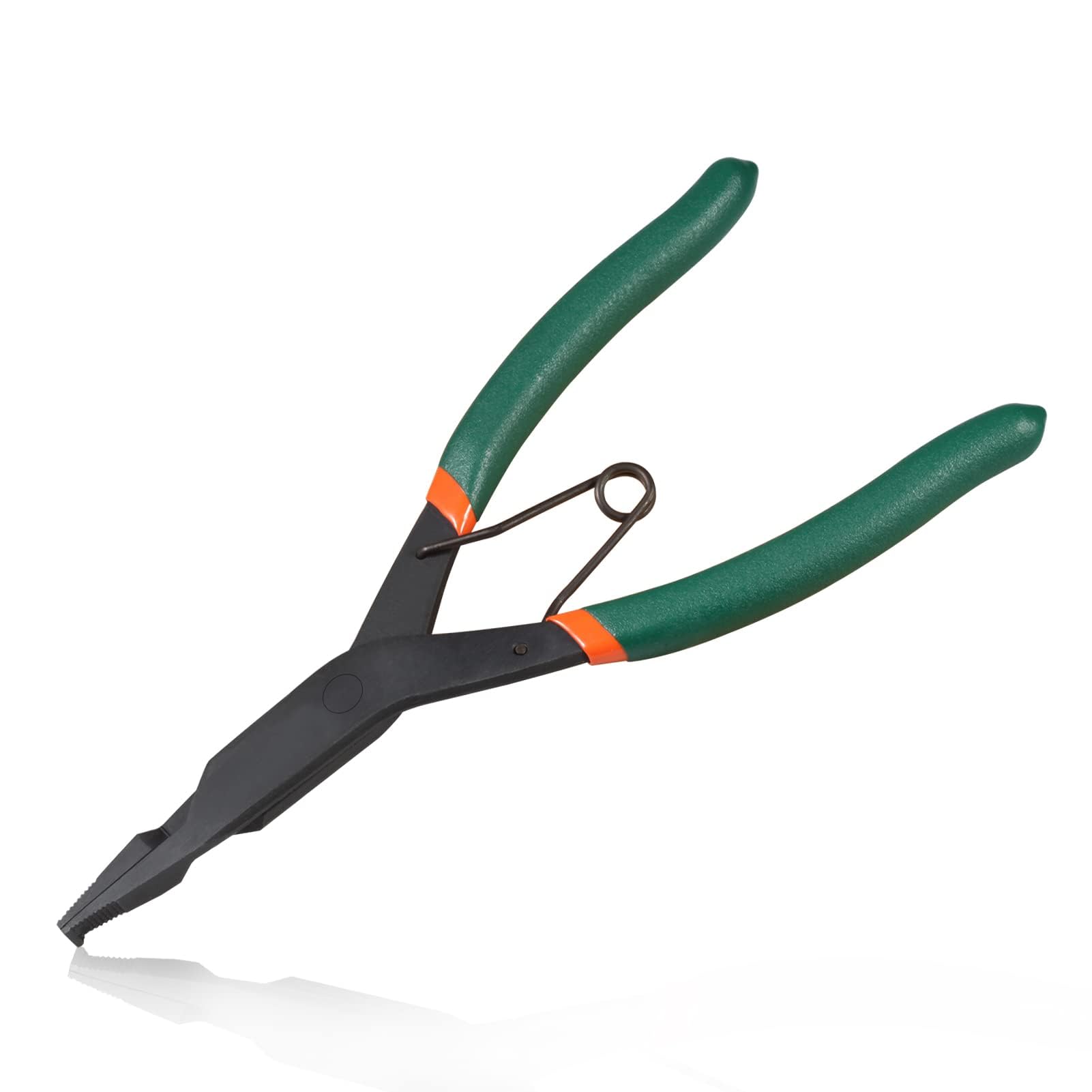 LEONTOOL - Alicates de anillo de bloqueo de punta angular de 9 pulgadas, alicates especiales con acabado negro para quitar la instalación de anillos de bloqueo de cambio de marchas