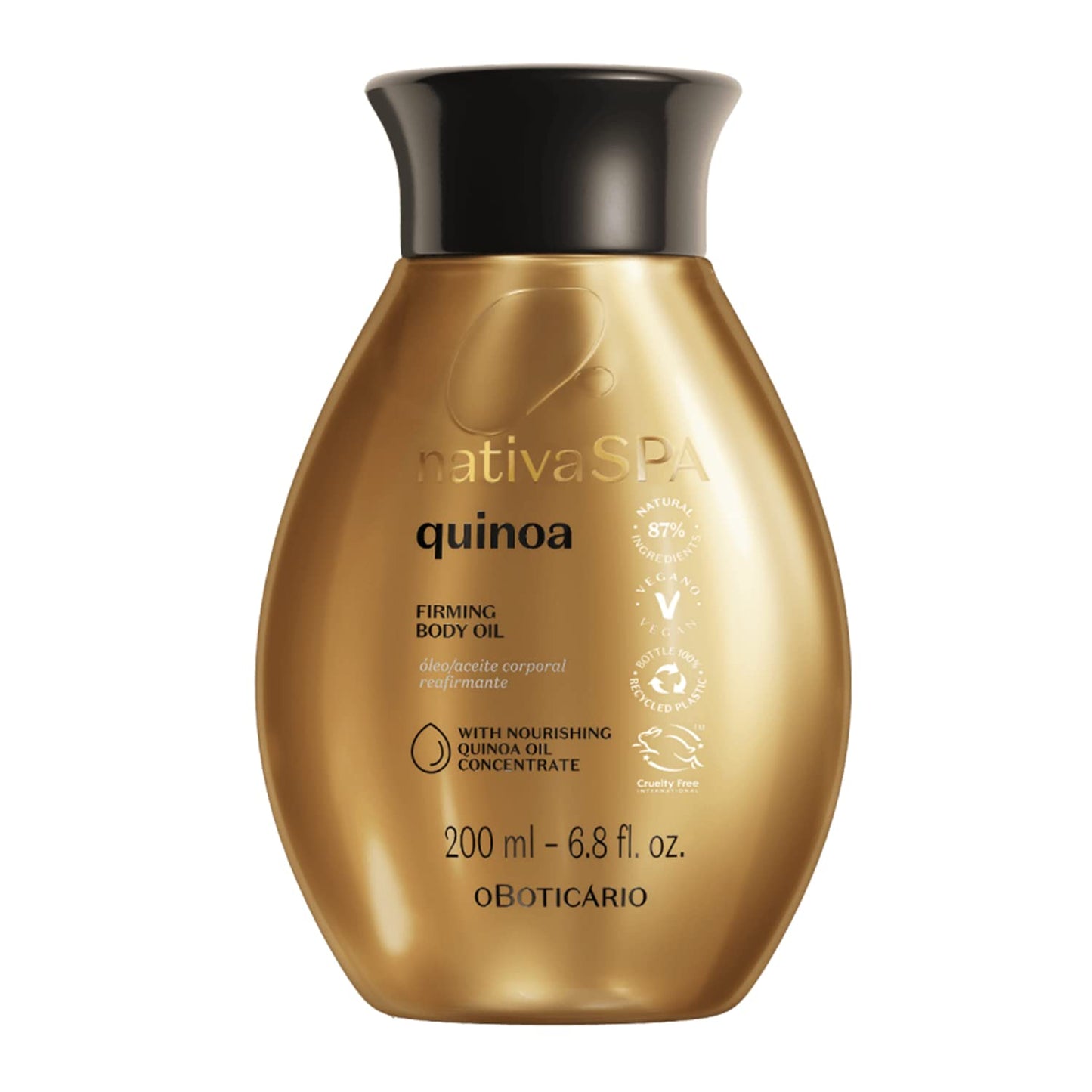 NATIVA SPA O BOTICÁRIO BYCRAY Nativa SPA by O Boticario Quinoa Hydrating Body Oil, Soft and Healthy Skin, 6.8 oz. (200 ml)