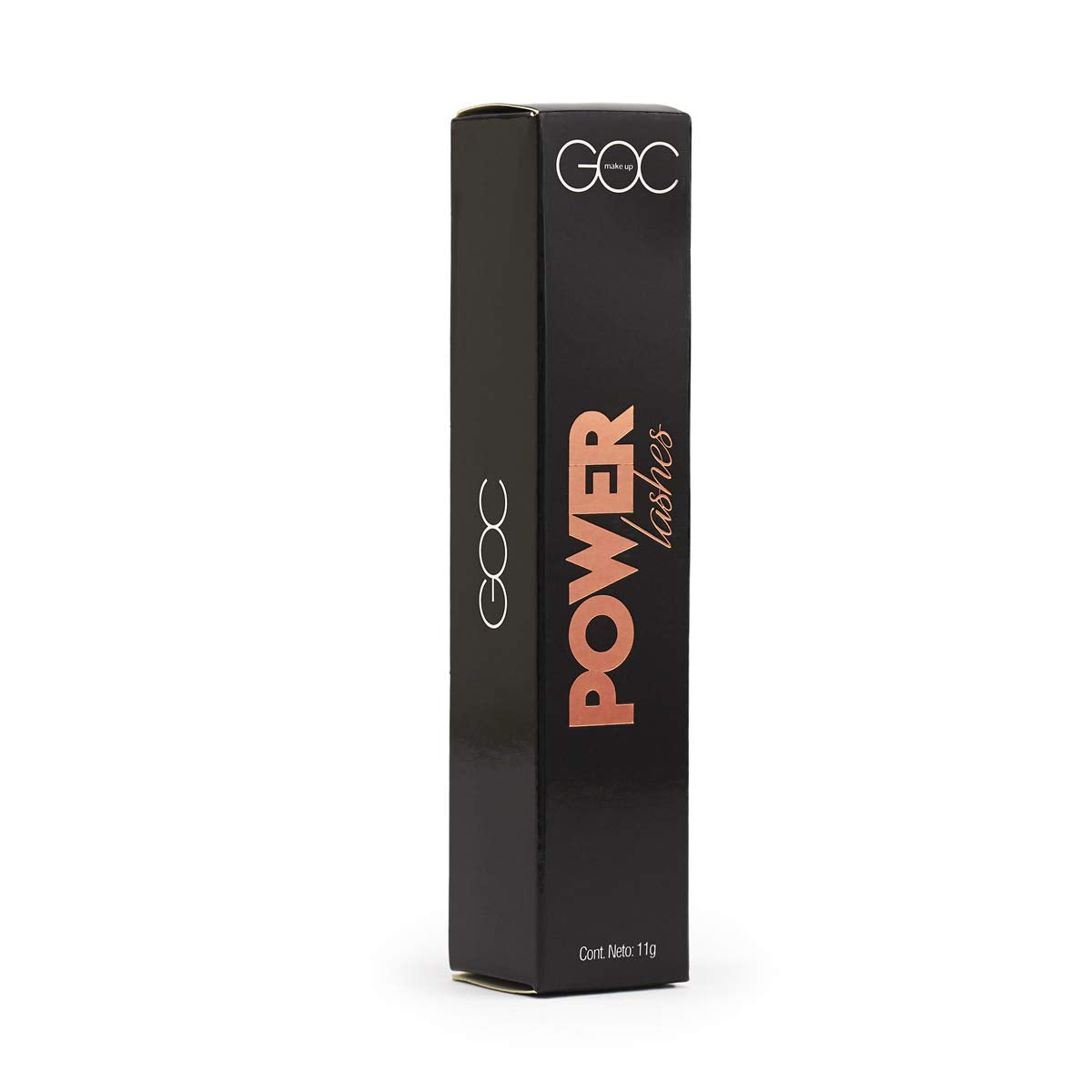 GOC, Máscara de pestañas, Power, Alargador de pestañas, Volumen extremo, Máxima definición, Sin grumos, Color negro intenso, A prueba de agua, Indeleble, GMP01