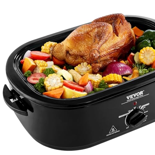 Horno Tostador Eléctrico VEVOR Negro Vidrio Templado 20 Cuartos 1450 W