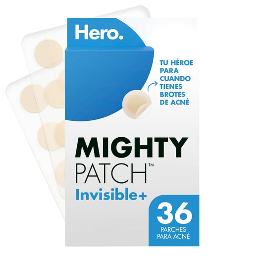 HERO MIGHTY PATCH Invisible + 36 Parches Hidrocoloide para Acné | Efecto Rápido