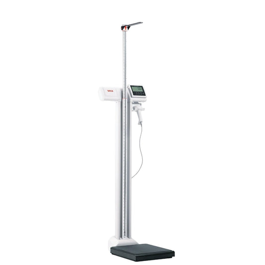 Báscula de Columna Seca 787 Negro Capacidad 250 kg Pantalla a la Altura de los Ojos