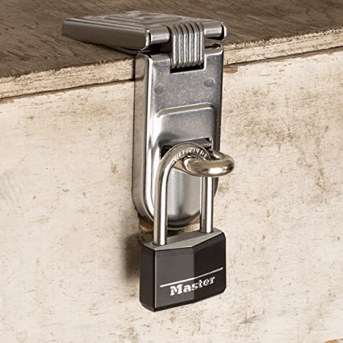 Candado de Aluminio Master Lock Negro Paquete de 4 Llaves Similares