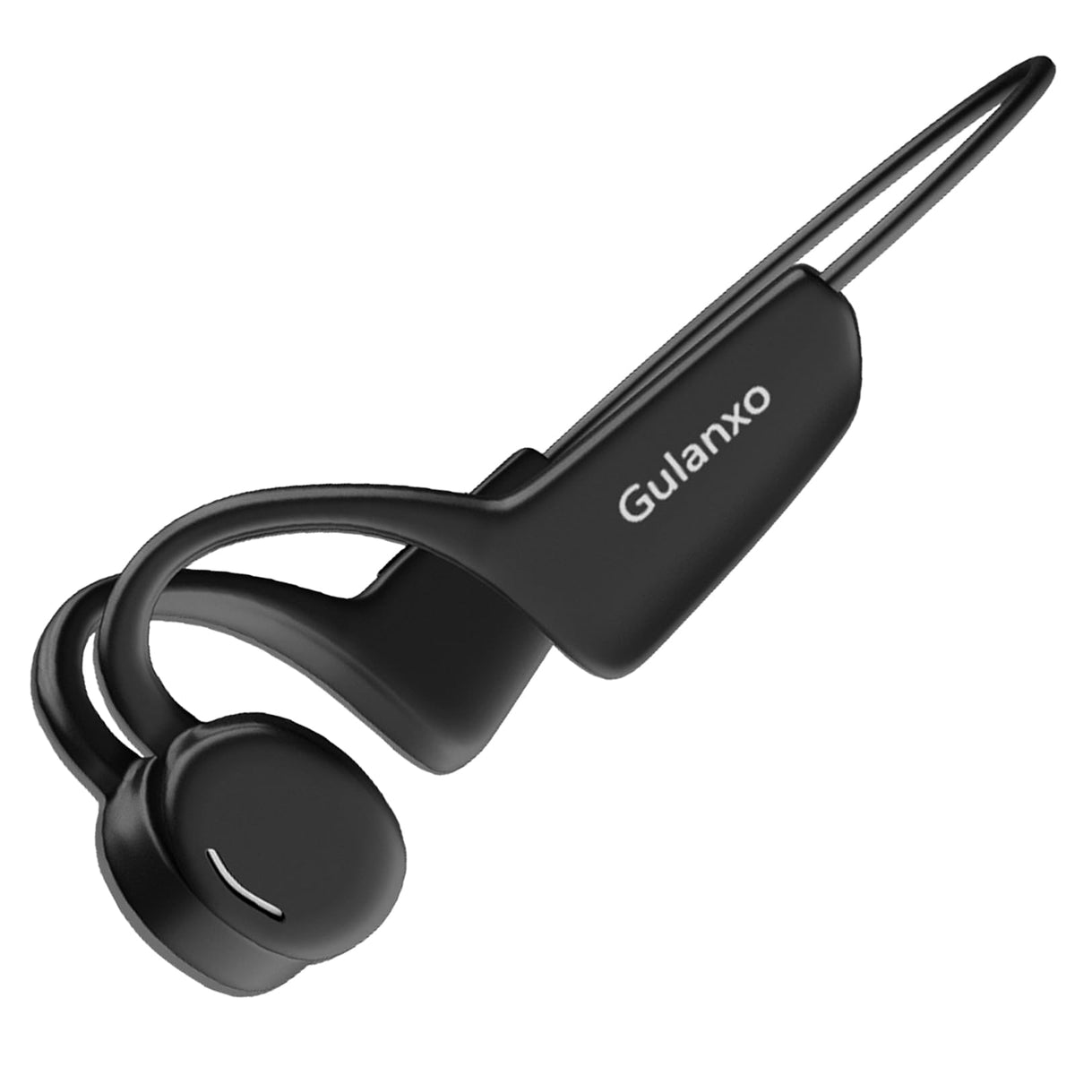Auriculares Abiertos Gulanxo Negro con Bluetooth 5.3 y Micrófono Integrado para Deportes