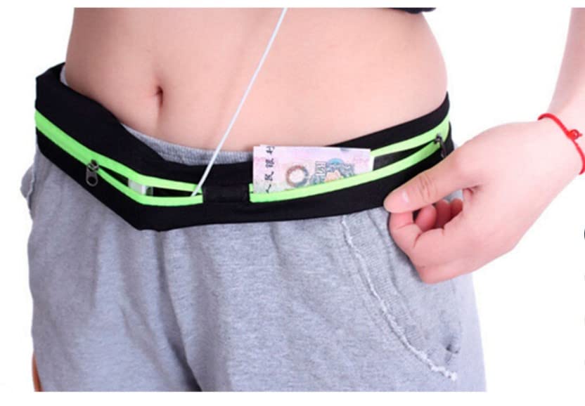 Cangurera Deportiva, Bolsa Deportiva con Cinturón Elástica, Riñoneras Deportivas de Hombres y Mujeres para Correr, Ciclismo, Gimnasio, senderismo, ejercicio al aire libre. (Naranja)
