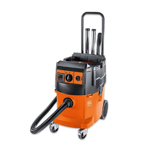 Fein Turbo II X Aspiradora profesional de polvo húmedo y seco con juego de accesorios, 9.2 galones, capacidad de succión de 153 CFM, elevación de agua estática de 98 PSI - 92029060090
