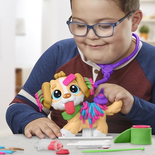 Hasbro Play-Doh Kit Veterinario Kit de Manualidades con Cachorro de Juguete, 10 Herramientas y 5 Colores para niños y niñas a Partir de los 3 años