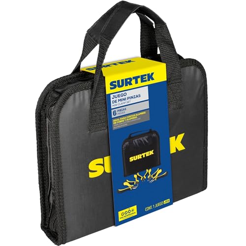 Juego de Pinzas Surtek Mini 6 Piezas Multicolor