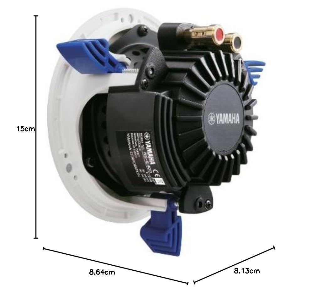 Yamaha NSIC800WH Bocina de 2 vías,140 W, blanco, 2 Bocinas, Blanco, 90-Watts
