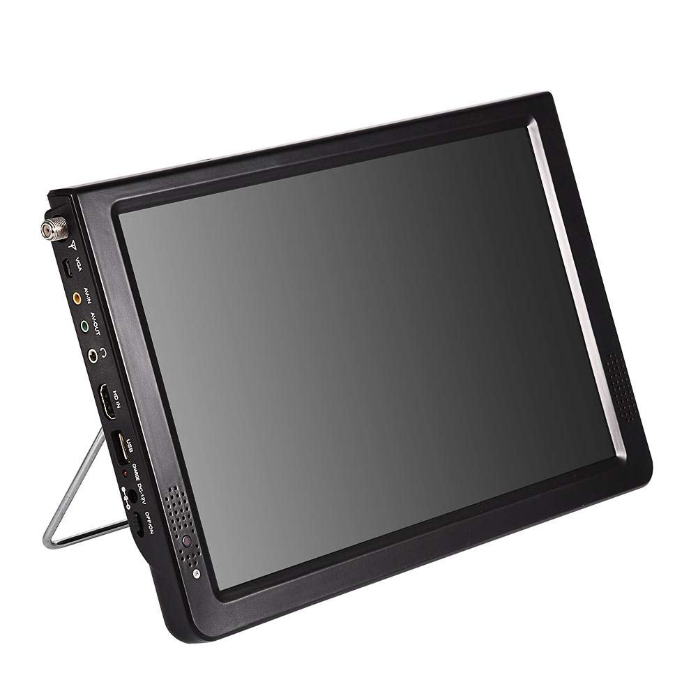 Televisión Portátil Pomya 12 Pulgadas Negro ATSC TV Digital 1080P HD HDMI Reproductor de Video para Auto y Casa