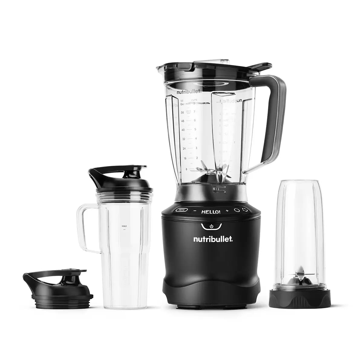 Nutribullet Smart Sense, Licuadora de 1400W, 5 Velocidades, Sistema de Licuado Automático, Negro