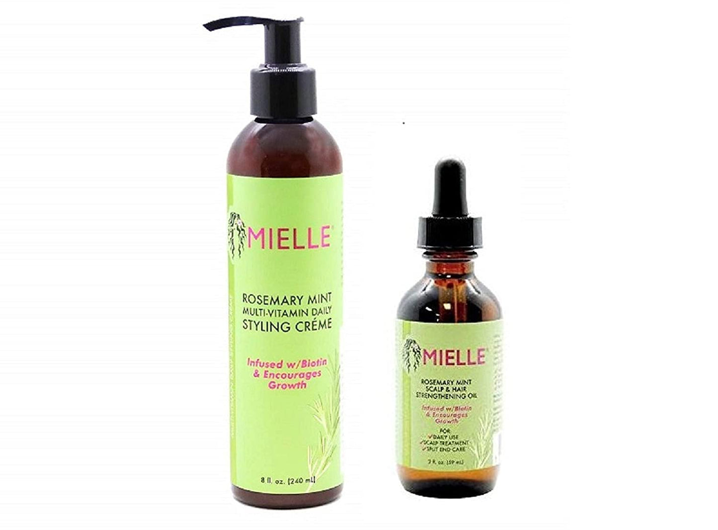 Mielle - COMBO DE ROMERO Y MENTA (CREMA Y ACEITE)