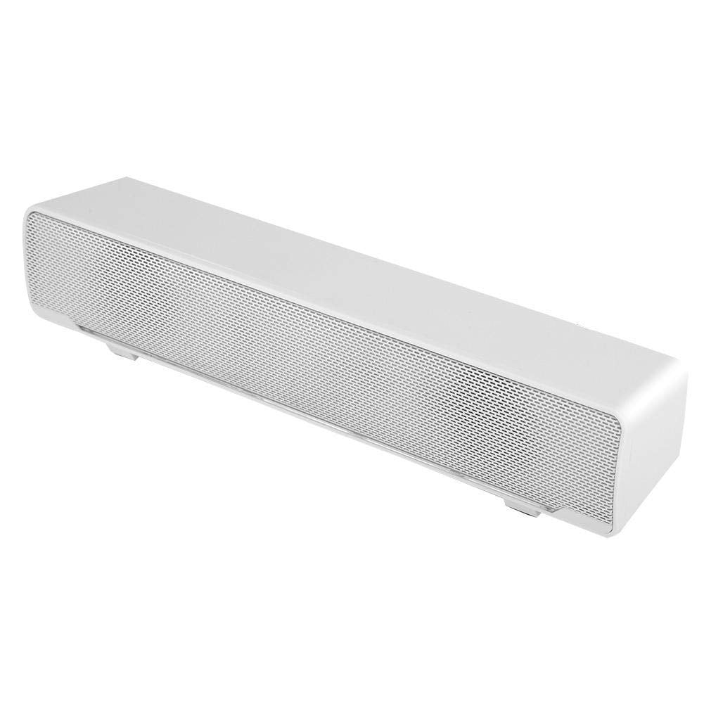 Barra de Sonido, Mini Barra de Sonido con USB y Conector de Audio de 3,5 mm Altavoz de Sonido Estéreo 3D con Luz de Respiración LED Compatible con TV, Computadora de Escritorio,