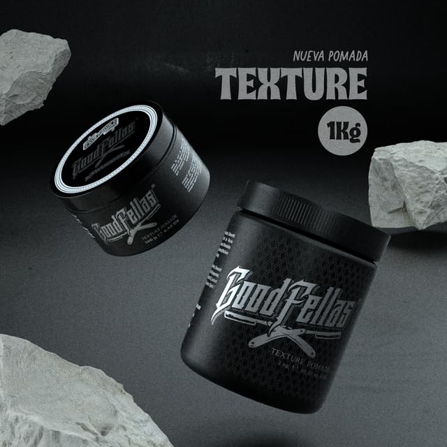 GOOD FELLAS Pomada Texturizada para Cabello Base de Agua 1 kg, Fijación Fuerte con Acabado Mate